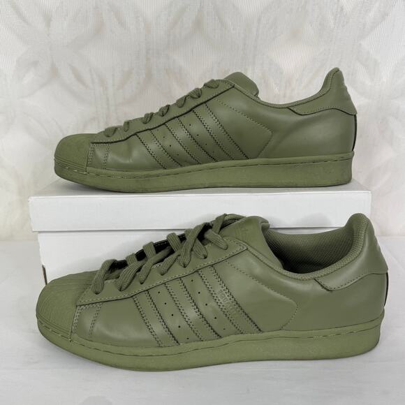 Adidas Superstar x Pharrell Equality Superstar Shift Olive Rare Men’s Size 11.5 - Picture 1 of 12